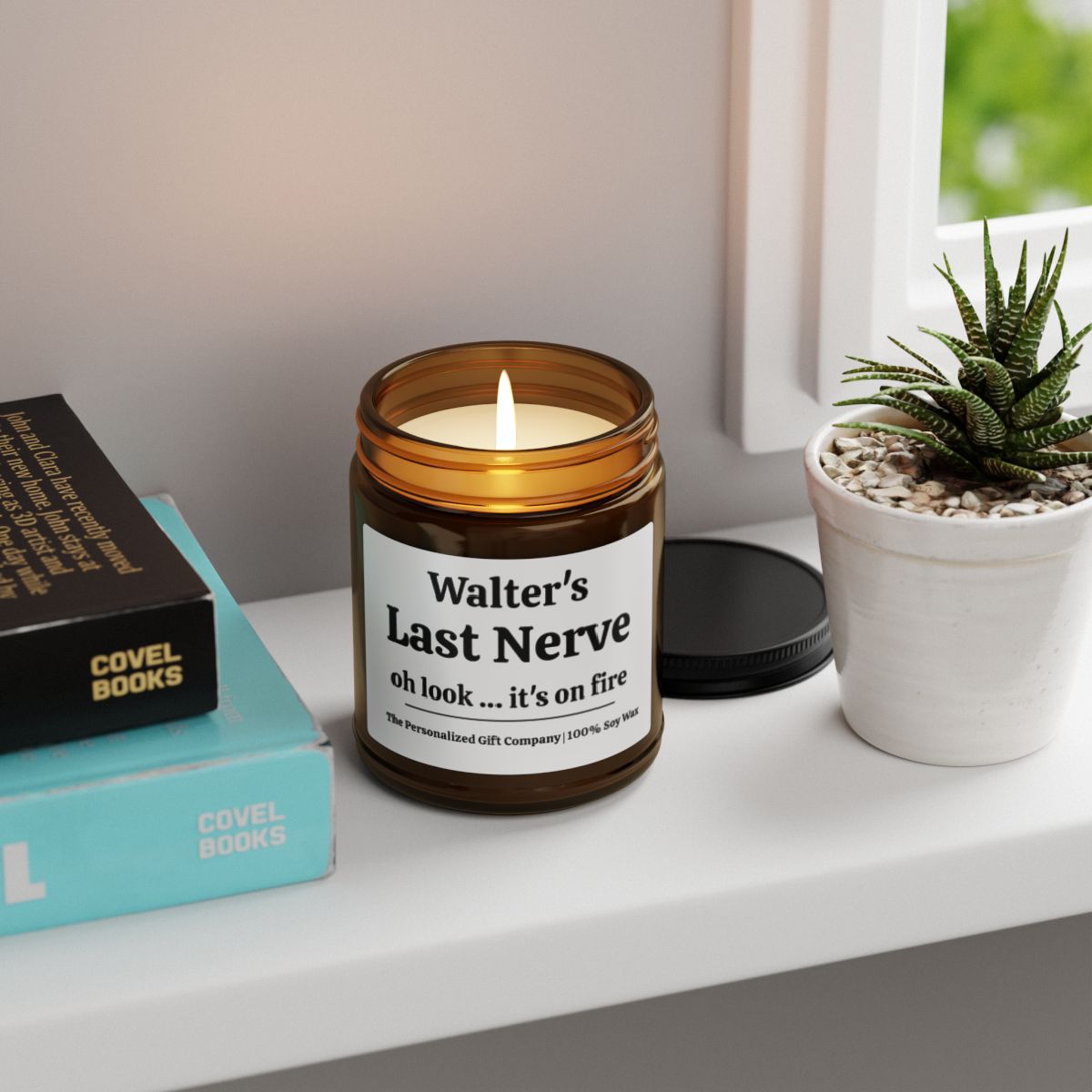 Customized Christmas Candle, Last Nerve Candle, Customized Gift