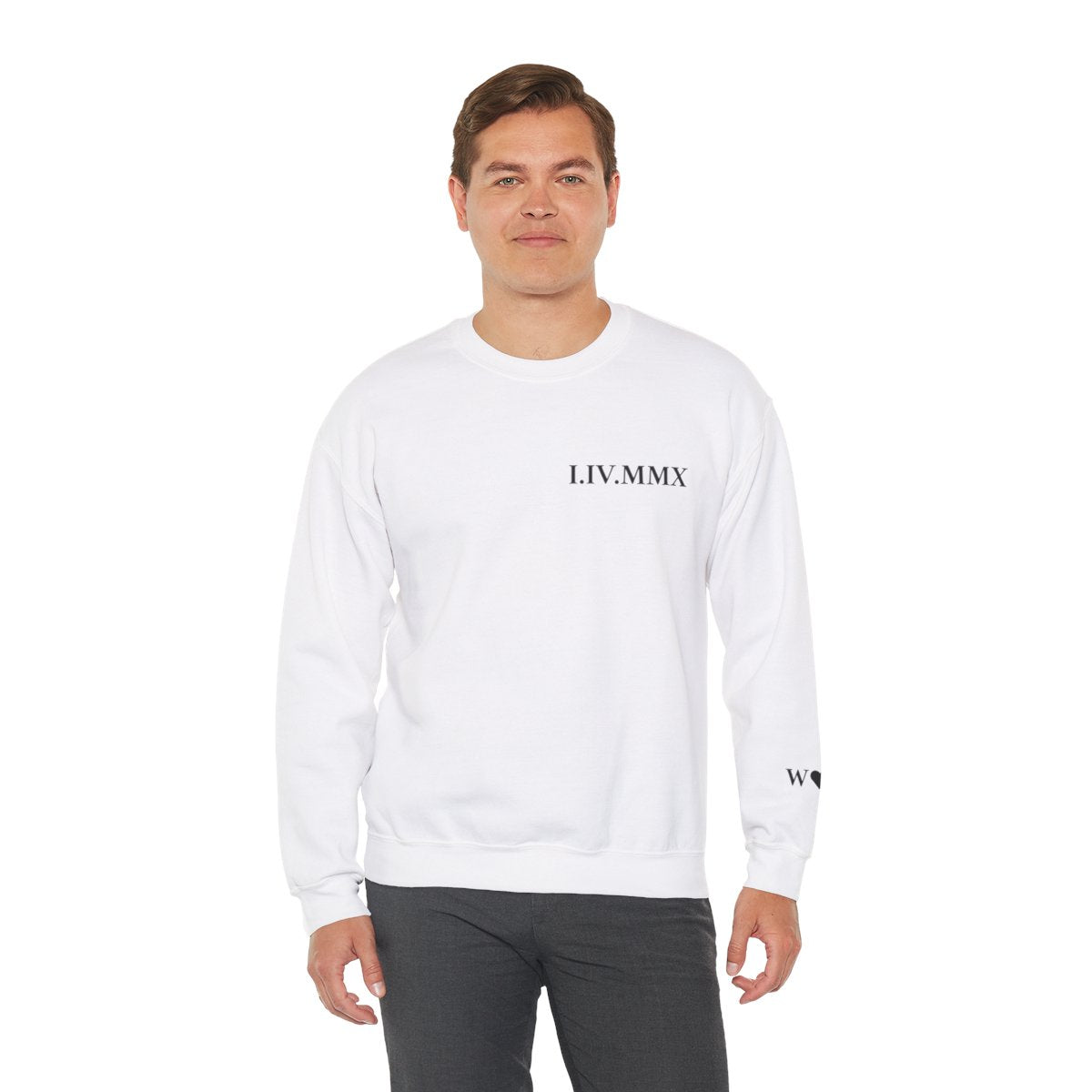 Personalized Roman Numeral Couples Sweatshirts