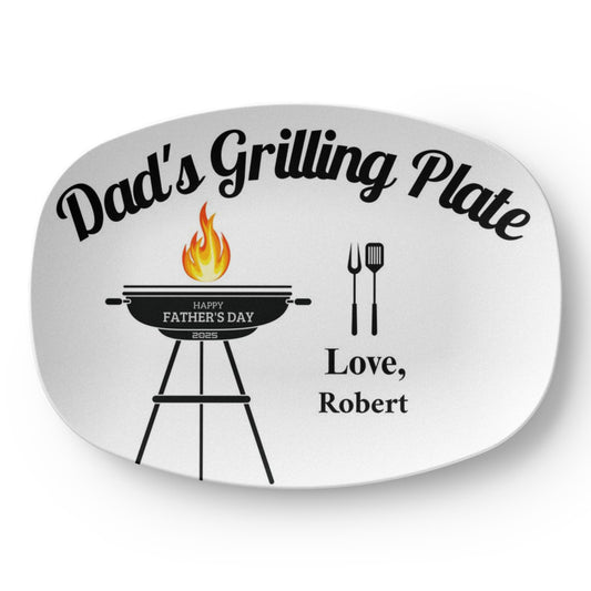 Personalized Fathers Day Grilling Plate
