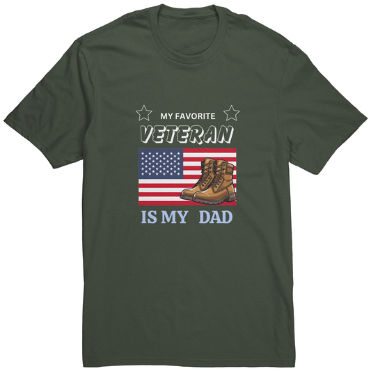 My Favorite Veteran Is My Dad Shirt, Veterans Day Shirt, Veteran Dad Shirt, Military Shirt, Veterans Daughter, Son Shirt