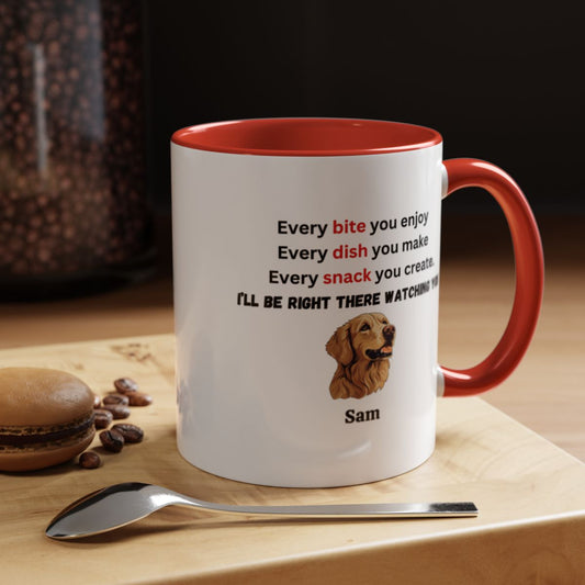 Every bite you enjoy, Customized Accent (11, 15 oz) Coffee Mug For Pet Lovers