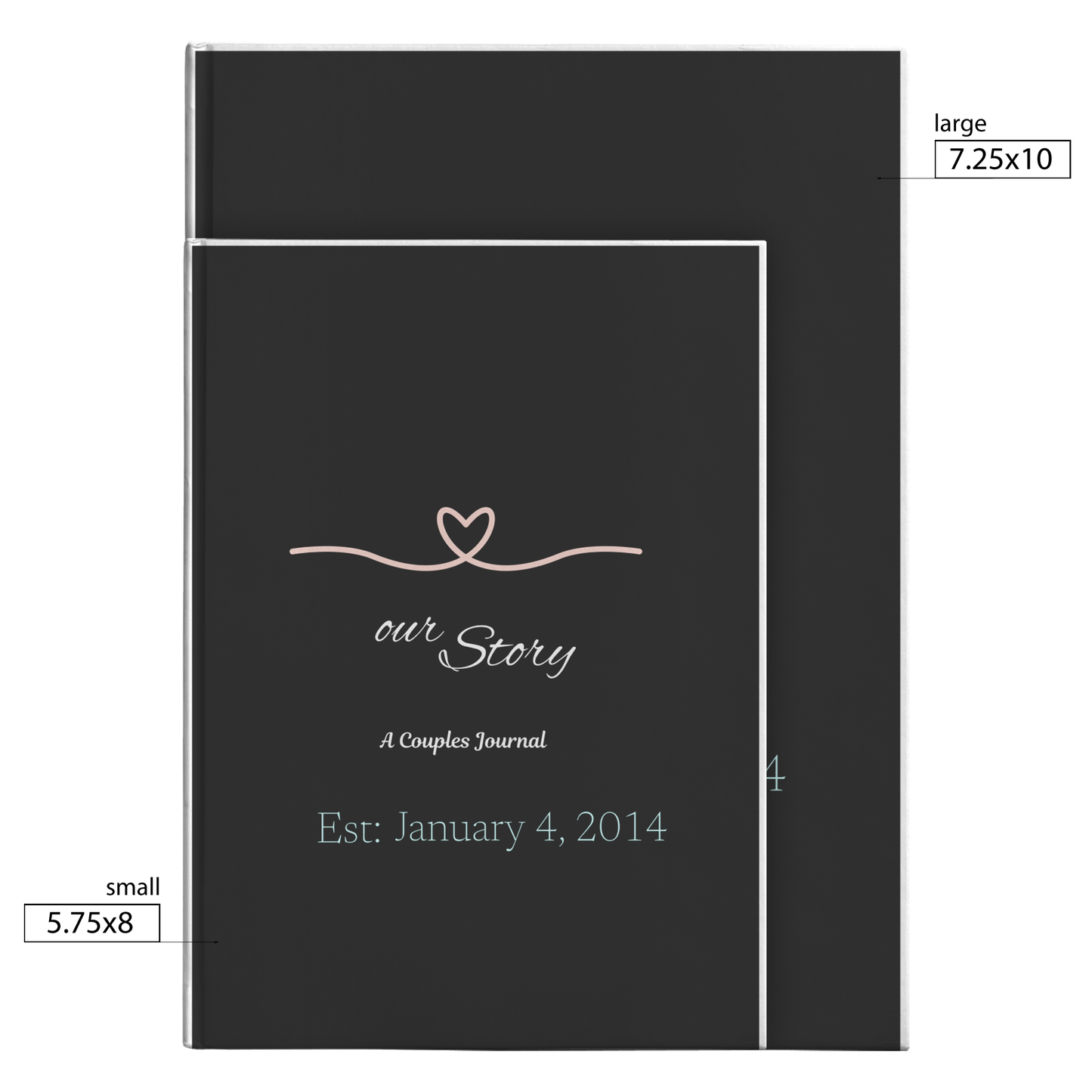 Our Story... A Couples Journal - available in 2 sizes