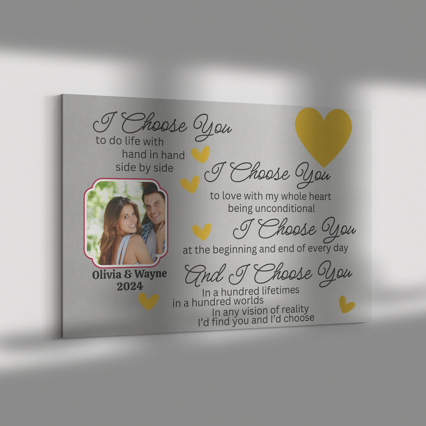 Personalized Couples Canvas