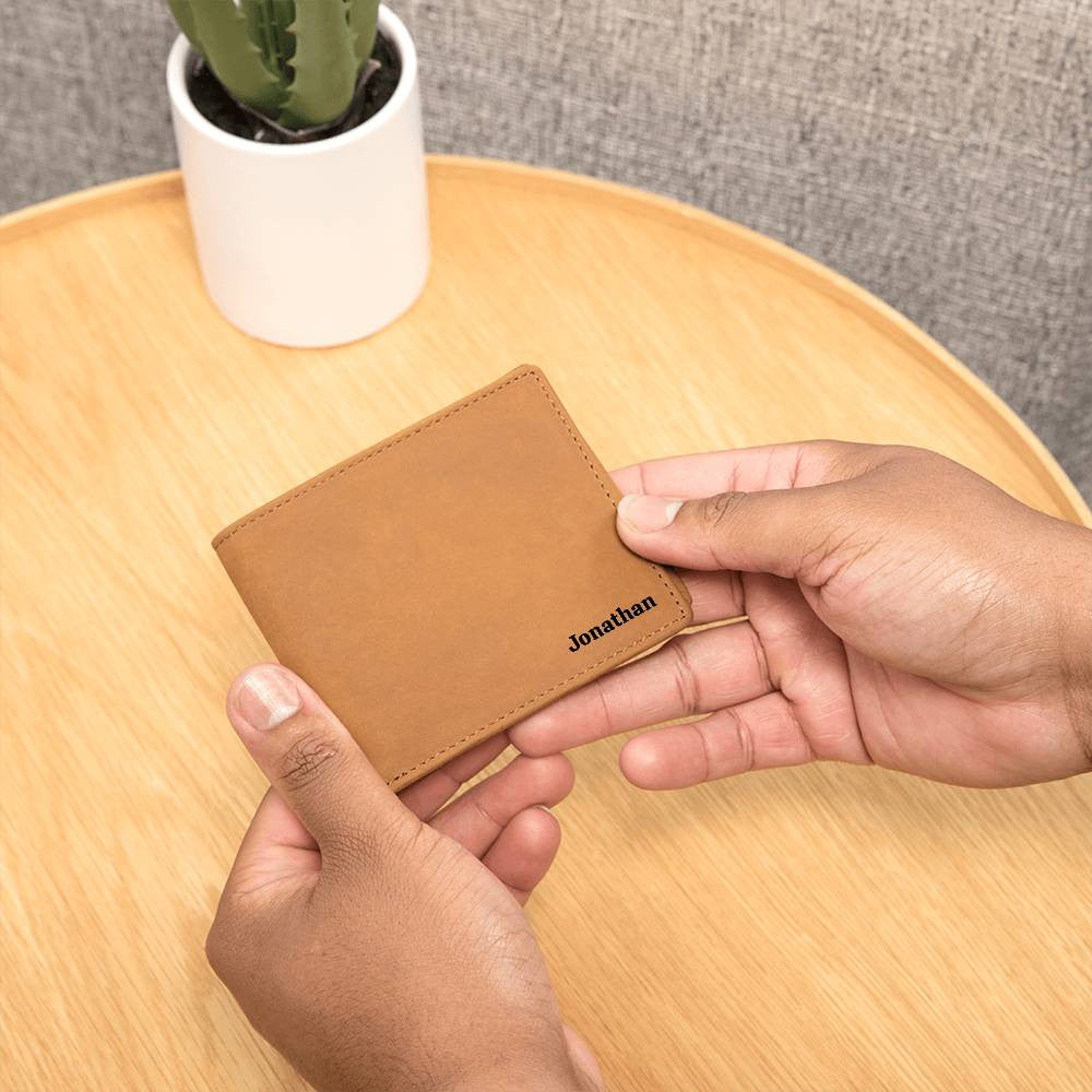 Graphic Leather Wallet