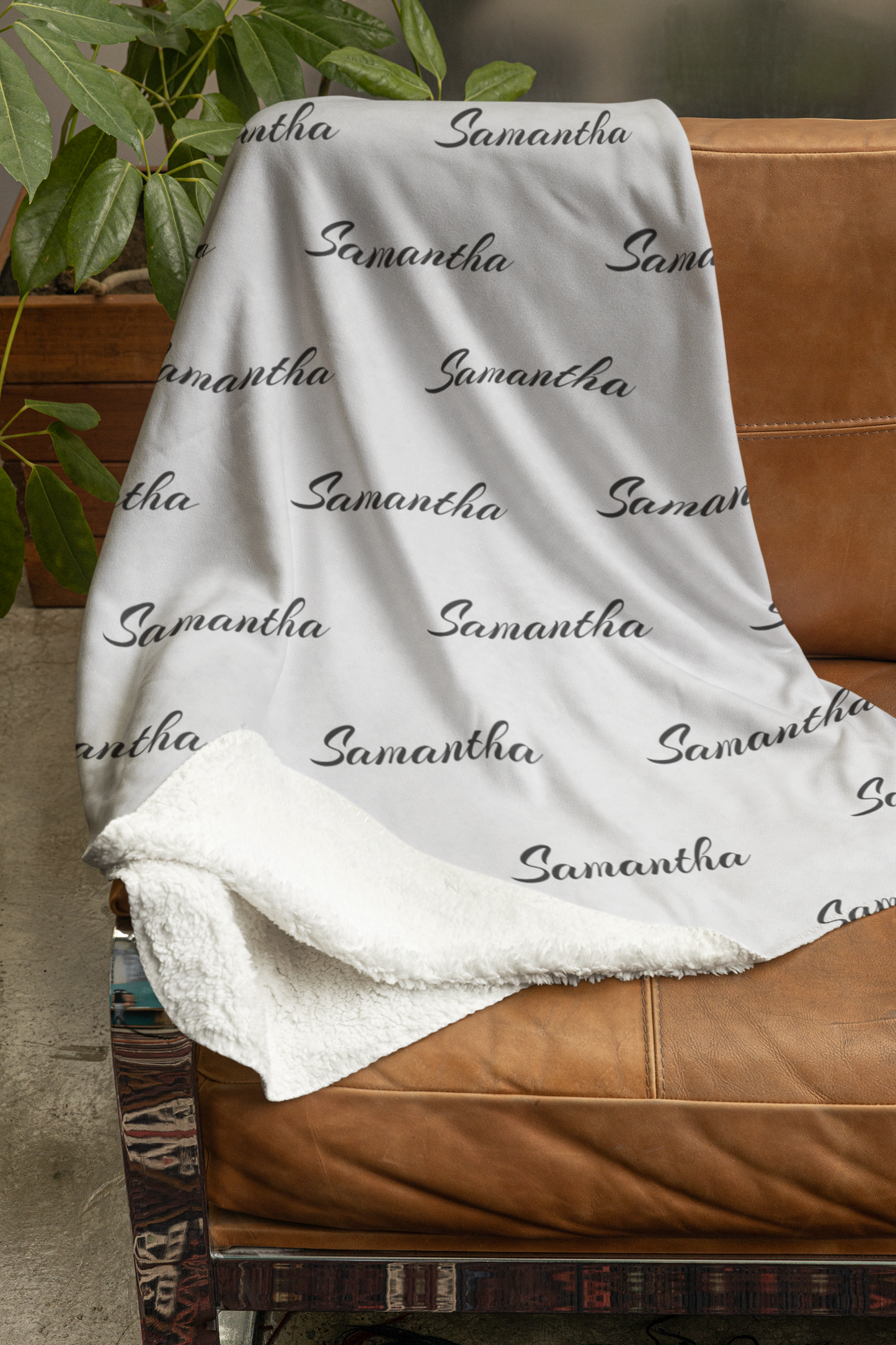 Custom Name Cozy Blanket, Blanket for Her, Thoughtful Customized Gift