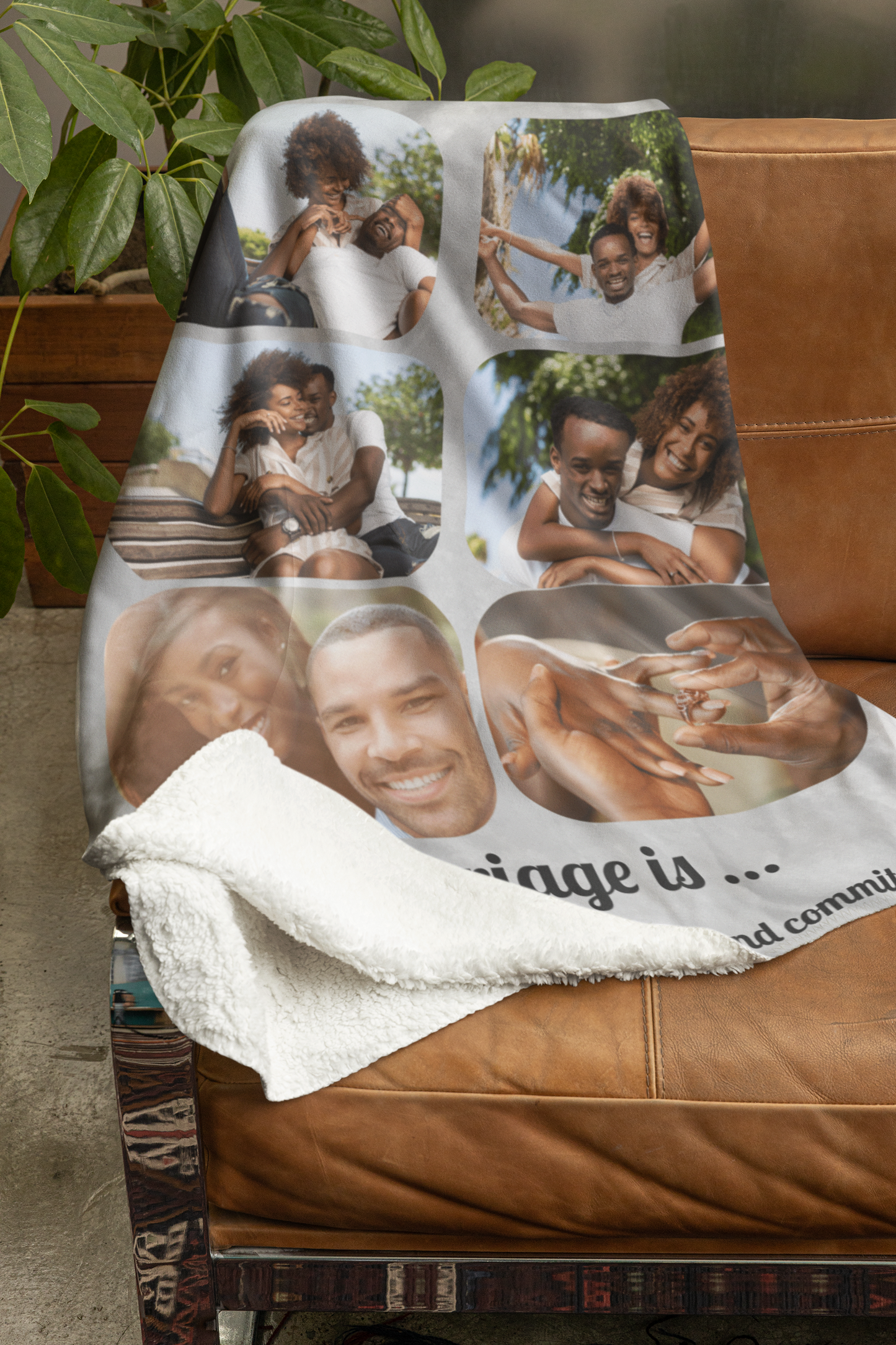 Cozy Memories Custom Photo Fleece Blanket - 60x80