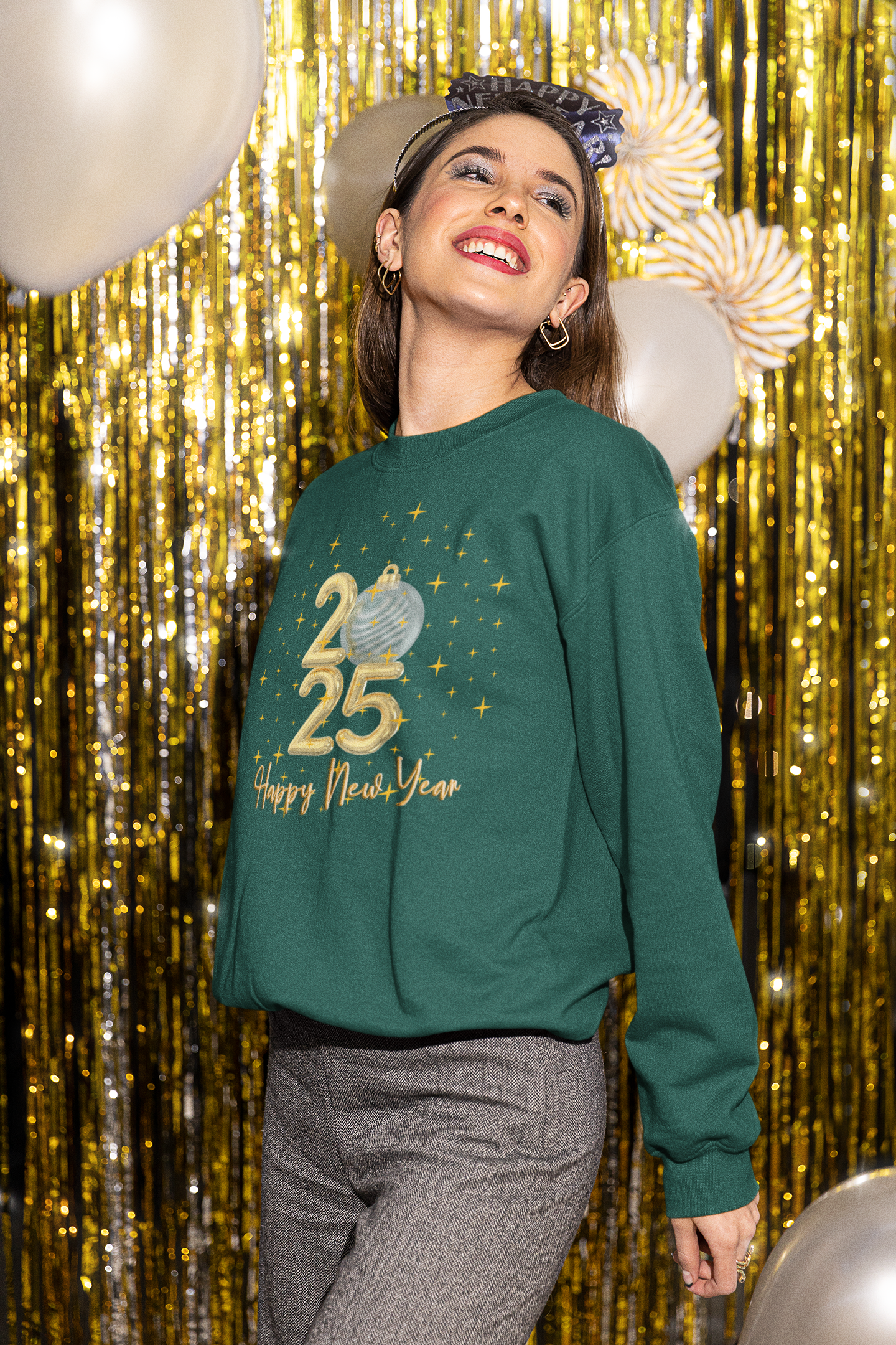 2025 Happy New Year Sweatshirt, New Year Party Sweater