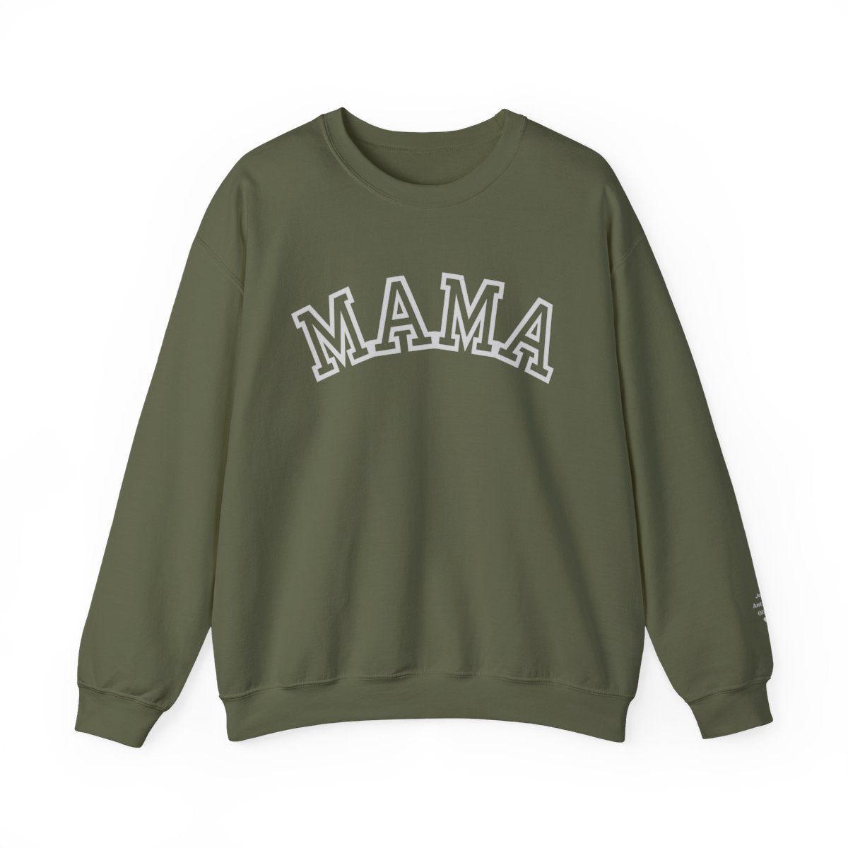 Personalized Mama Sweatshirt with Kid Names on Sleeve, Mothers Day Gift, Birthday Gift for Mom, New Mom Gift,