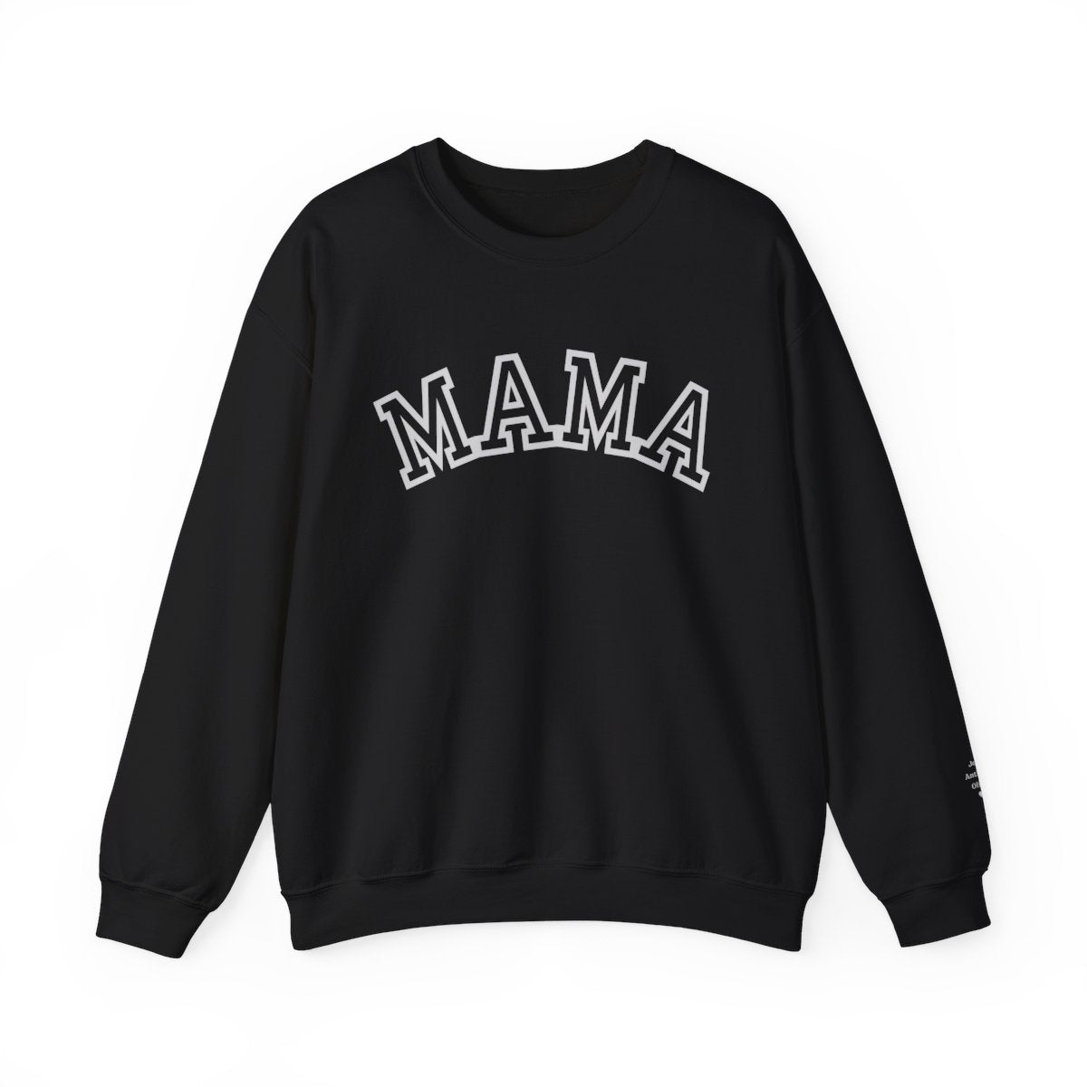 Personalized Mama Sweatshirt with Kid Names on Sleeve, Mothers Day Gift, Birthday Gift for Mom, New Mom Gift,