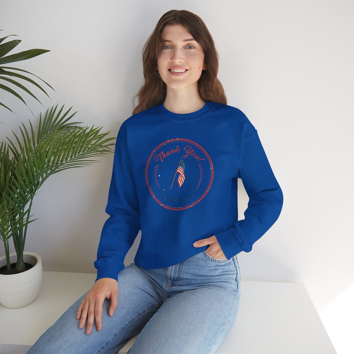 Thank You Veteran Crewneck Sweatshirt