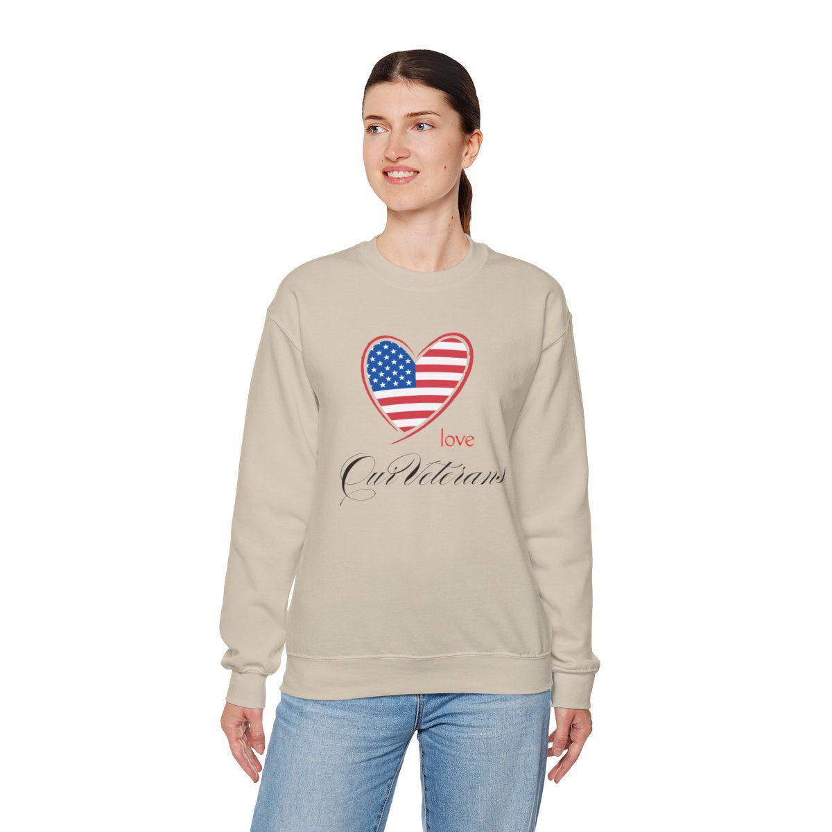 Love Our Veterans Heavy Blend™ Crewneck Sweatshirt