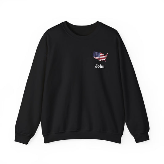 Customized "Proud Grumpy Veteran" Sweatshirt
