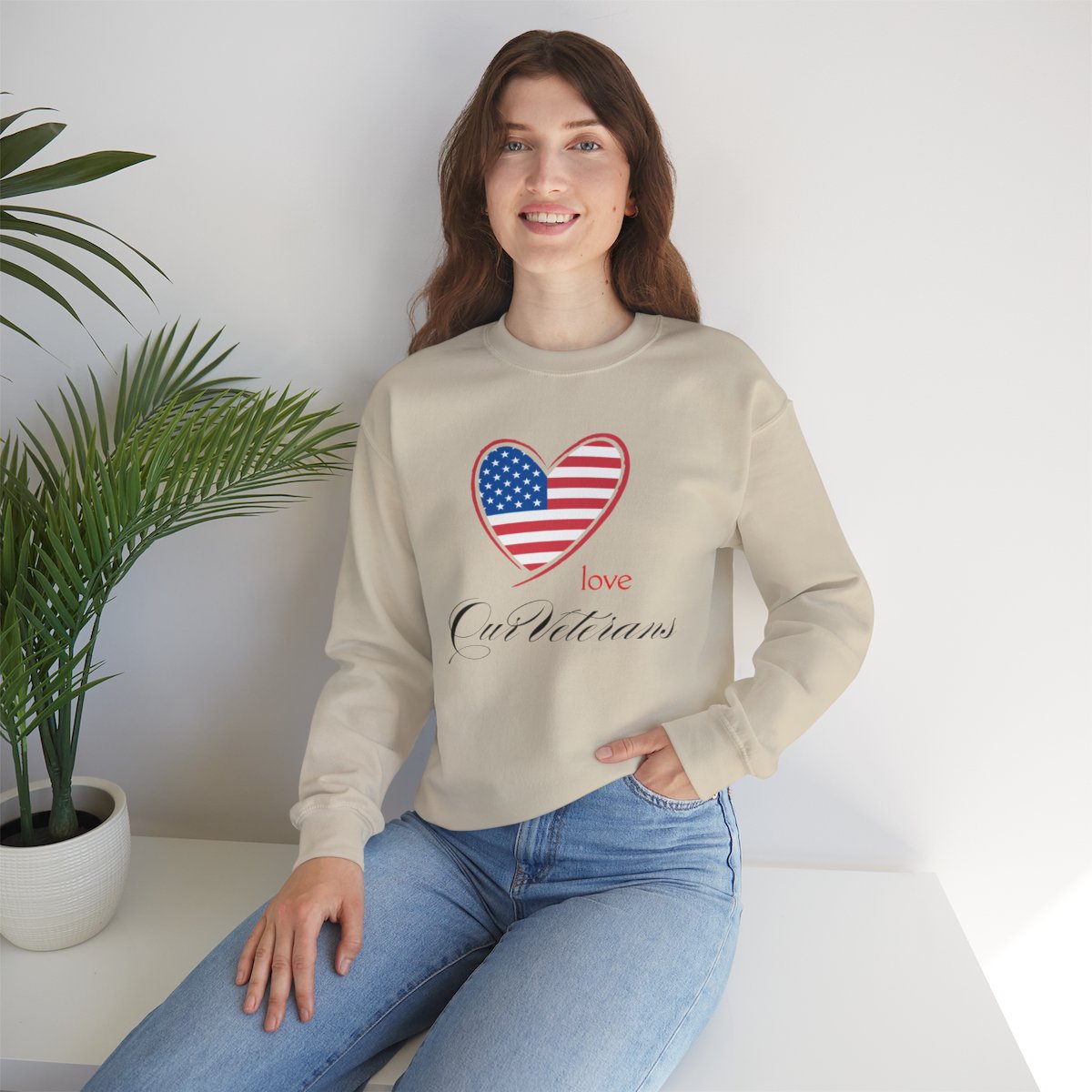Love Our Veterans Heavy Blend™ Crewneck Sweatshirt