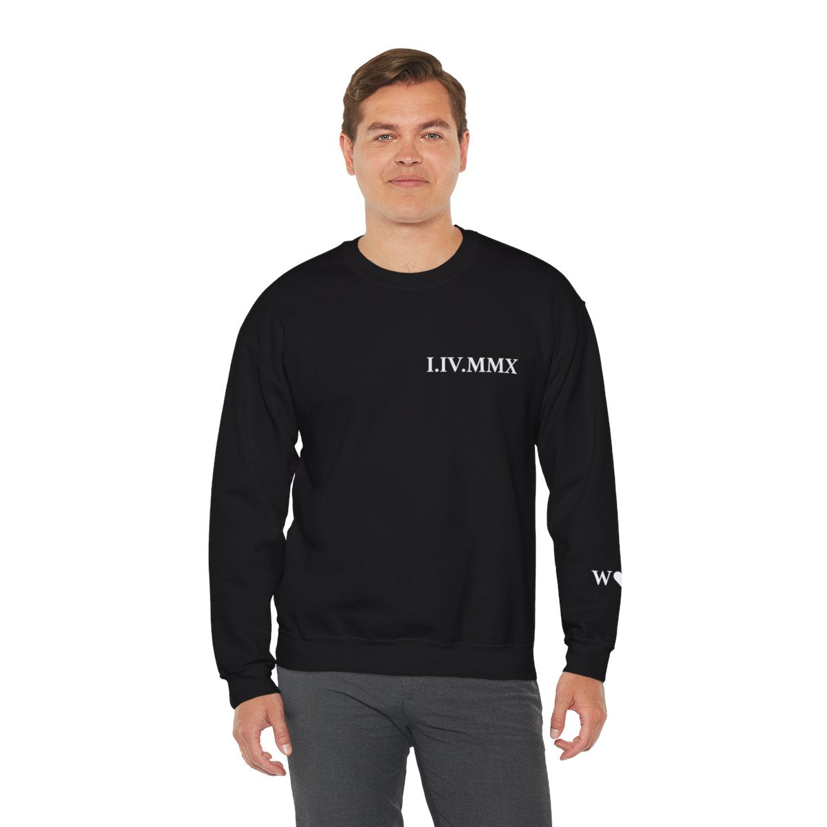 Personalized Roman Numeral Couples Sweatshirts