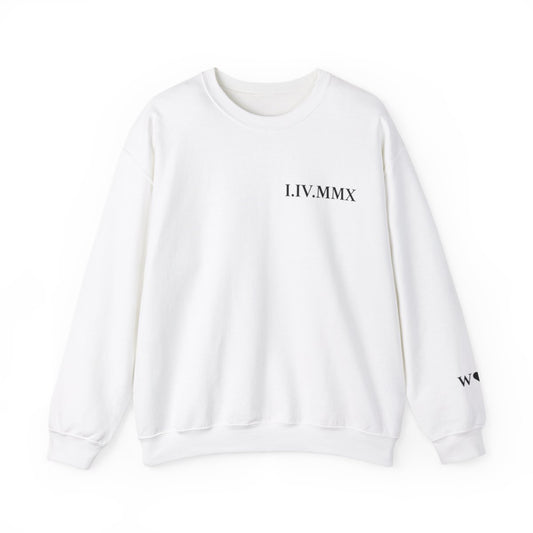 Personalized Roman Numeral Couples Sweatshirts