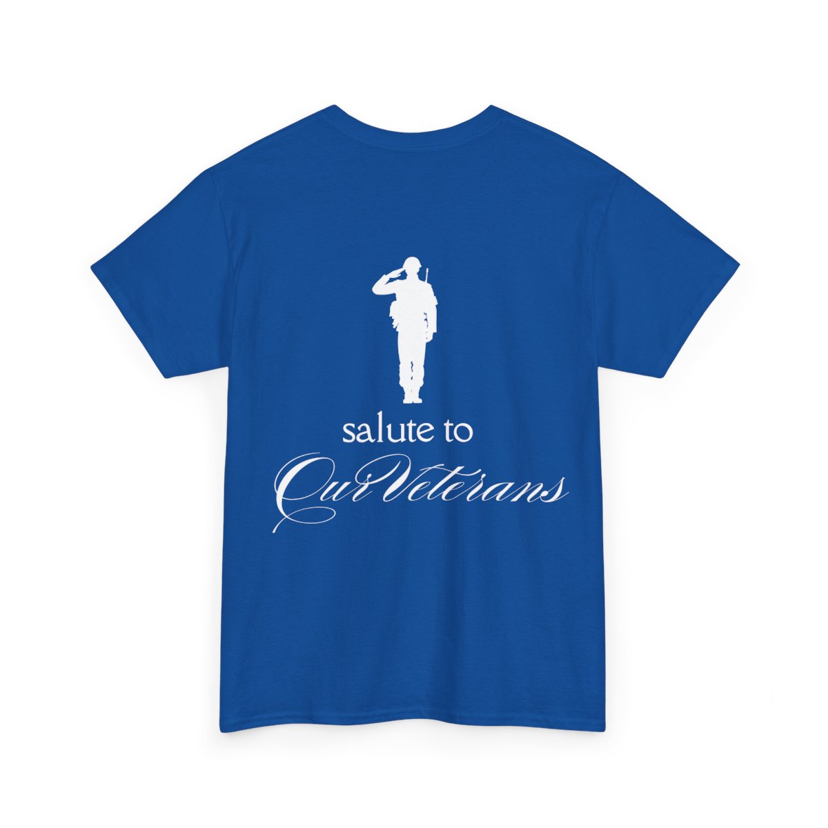 Personalized "Salute to Our Veterans" Cotton Tee v2