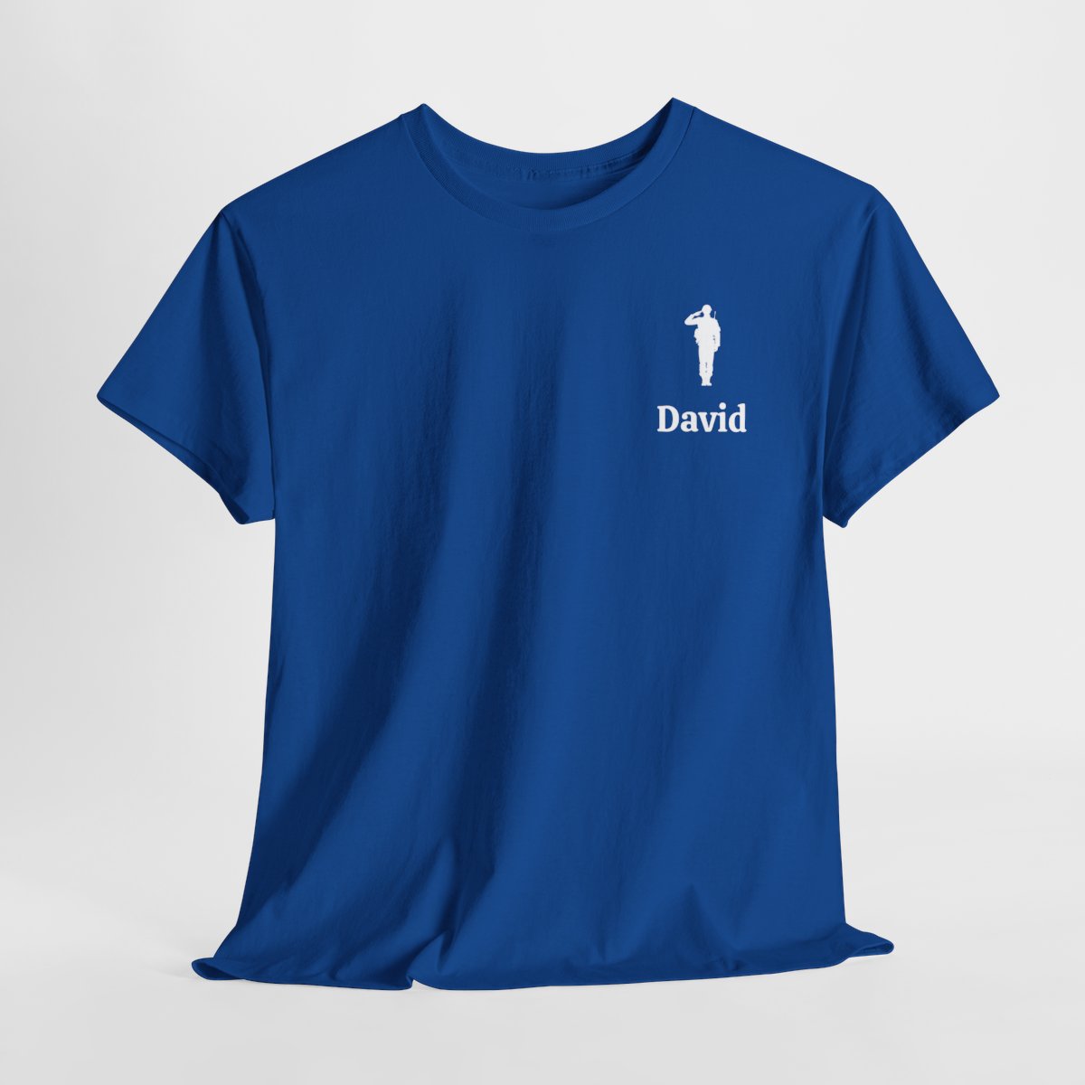 Personalized "Salute to Our Veterans" Cotton Tee v2