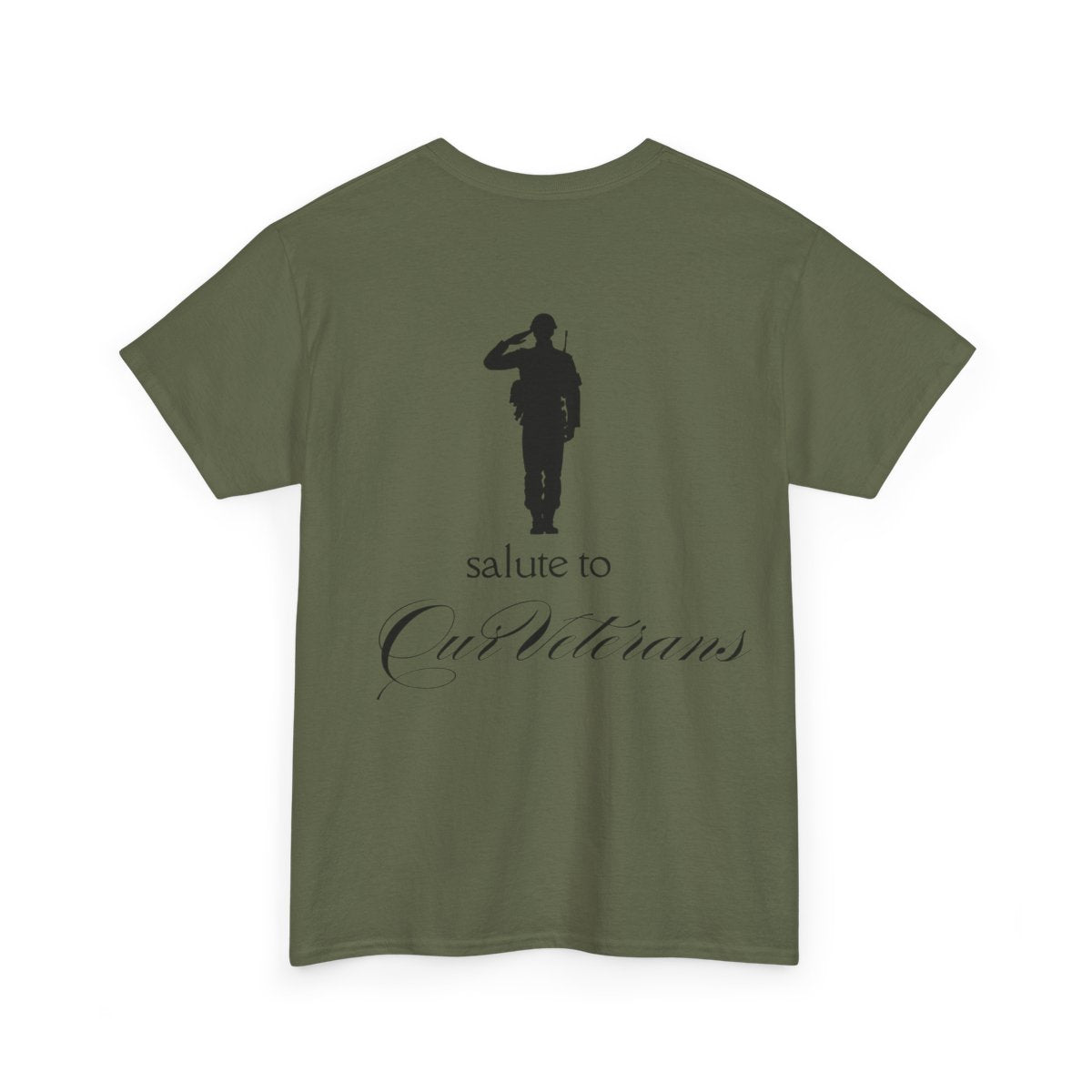 Personalized "Salute to Our Veterans" Cotton Tee