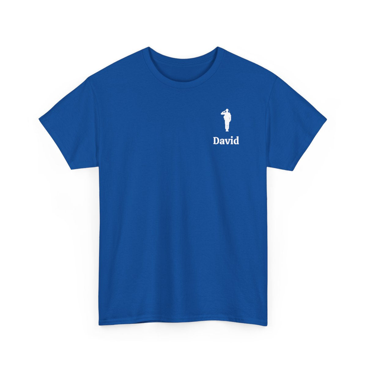 Personalized "Salute to Our Veterans" Cotton Tee v2