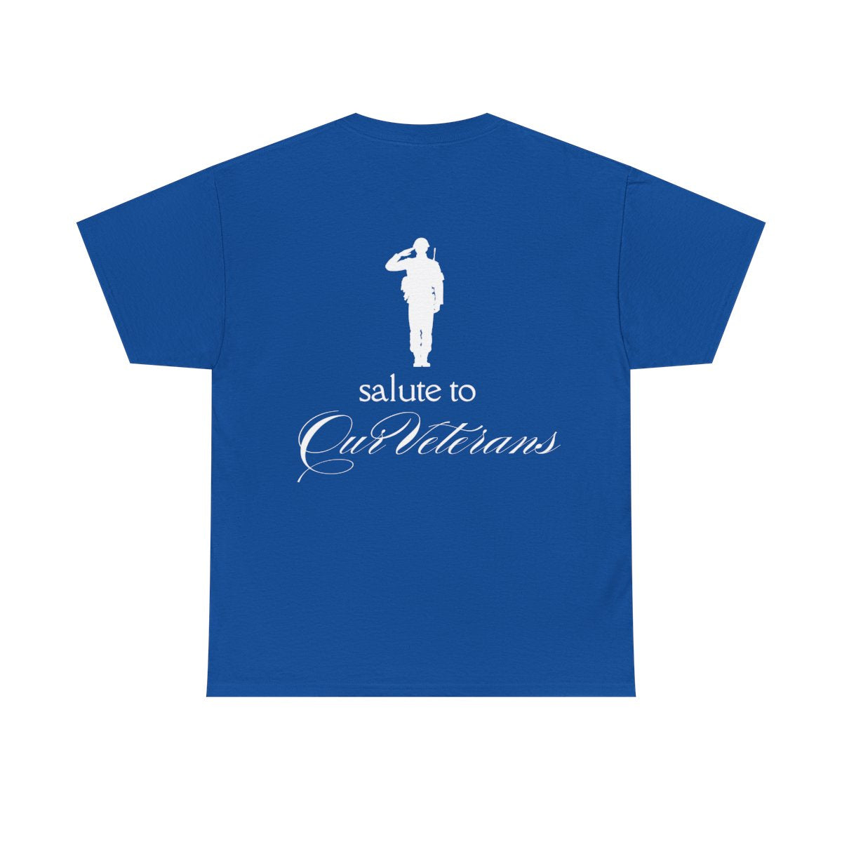 Personalized "Salute to Our Veterans" Cotton Tee v2